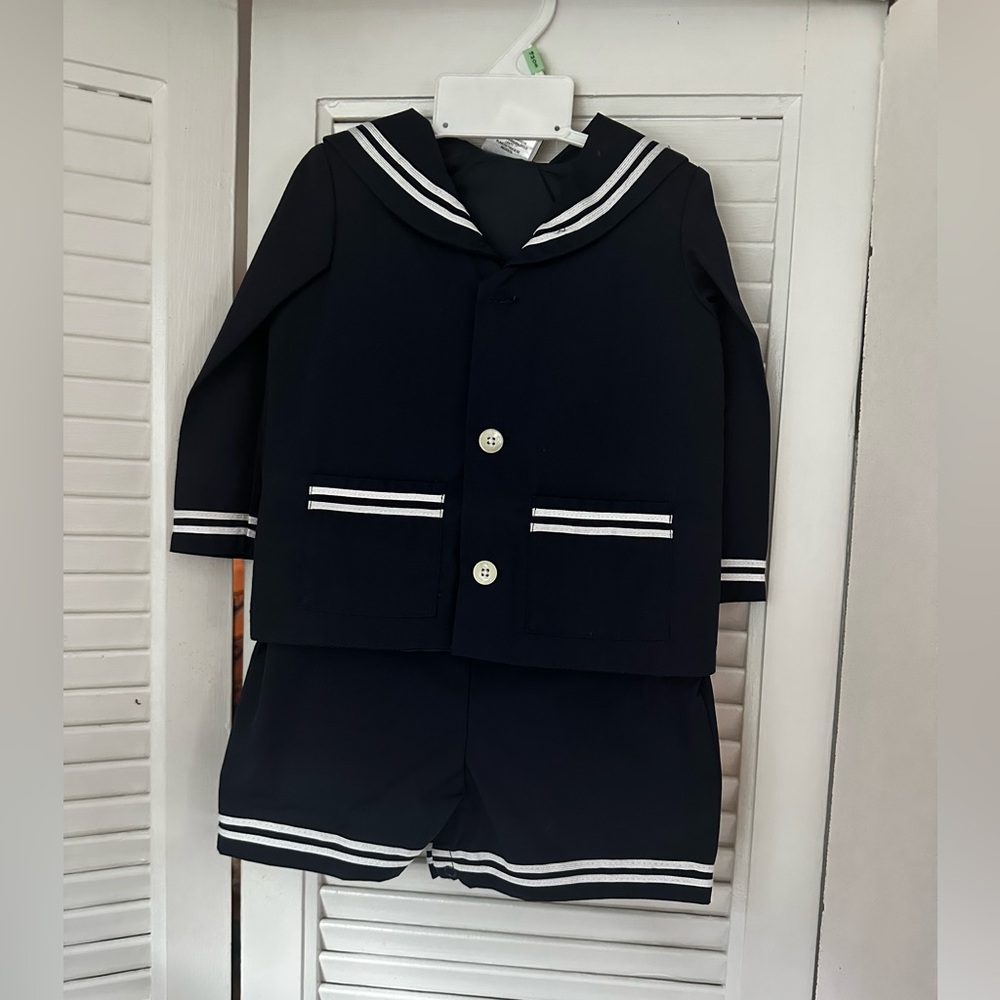 Good Lad Dark Blue Outfit with White Accents